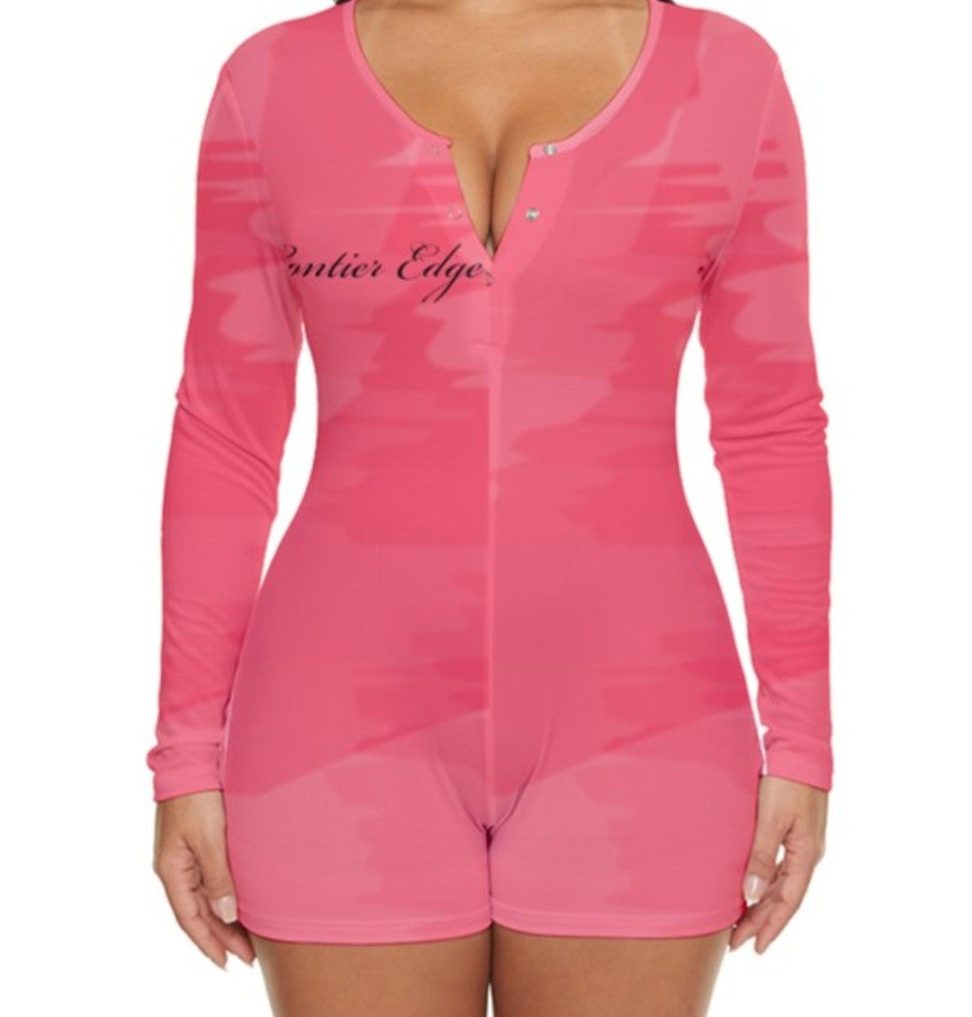 Long sleeves Jumpsuit for women in pink