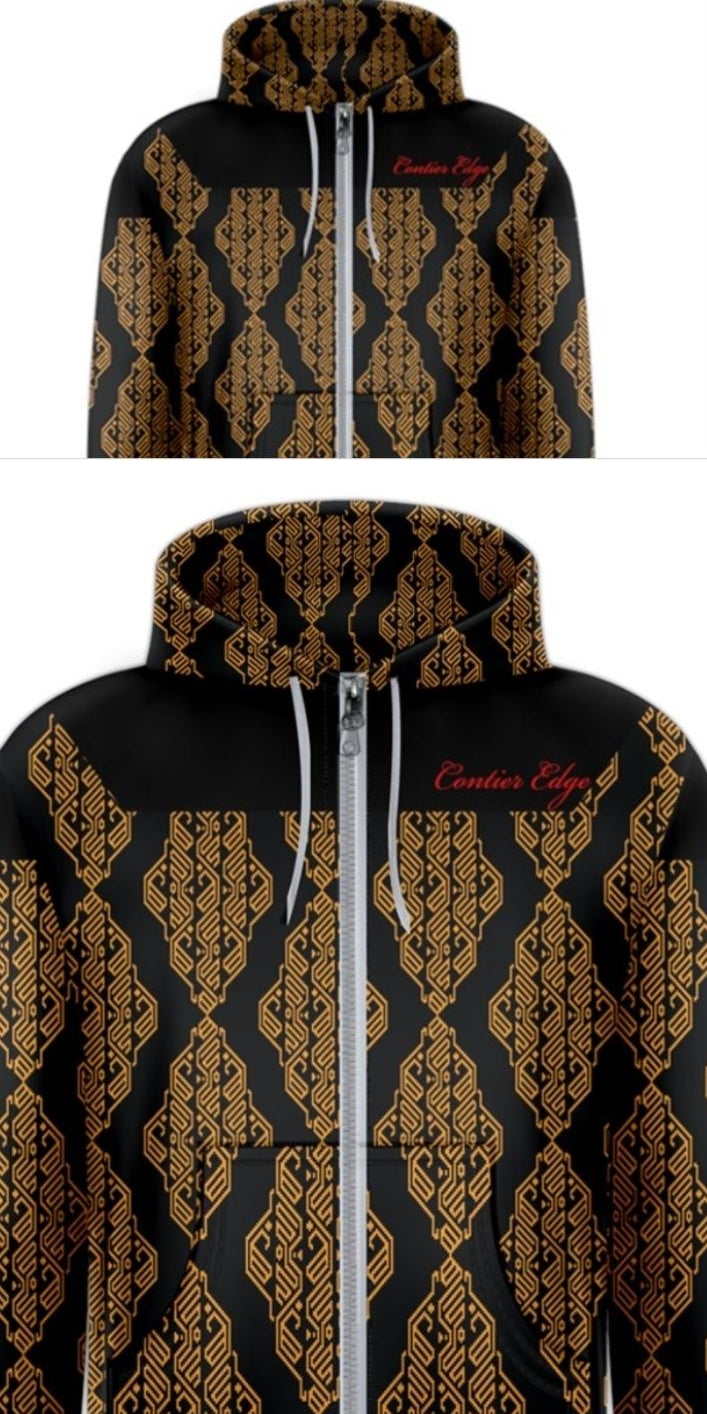 Contier Edge black and brown hoody for men