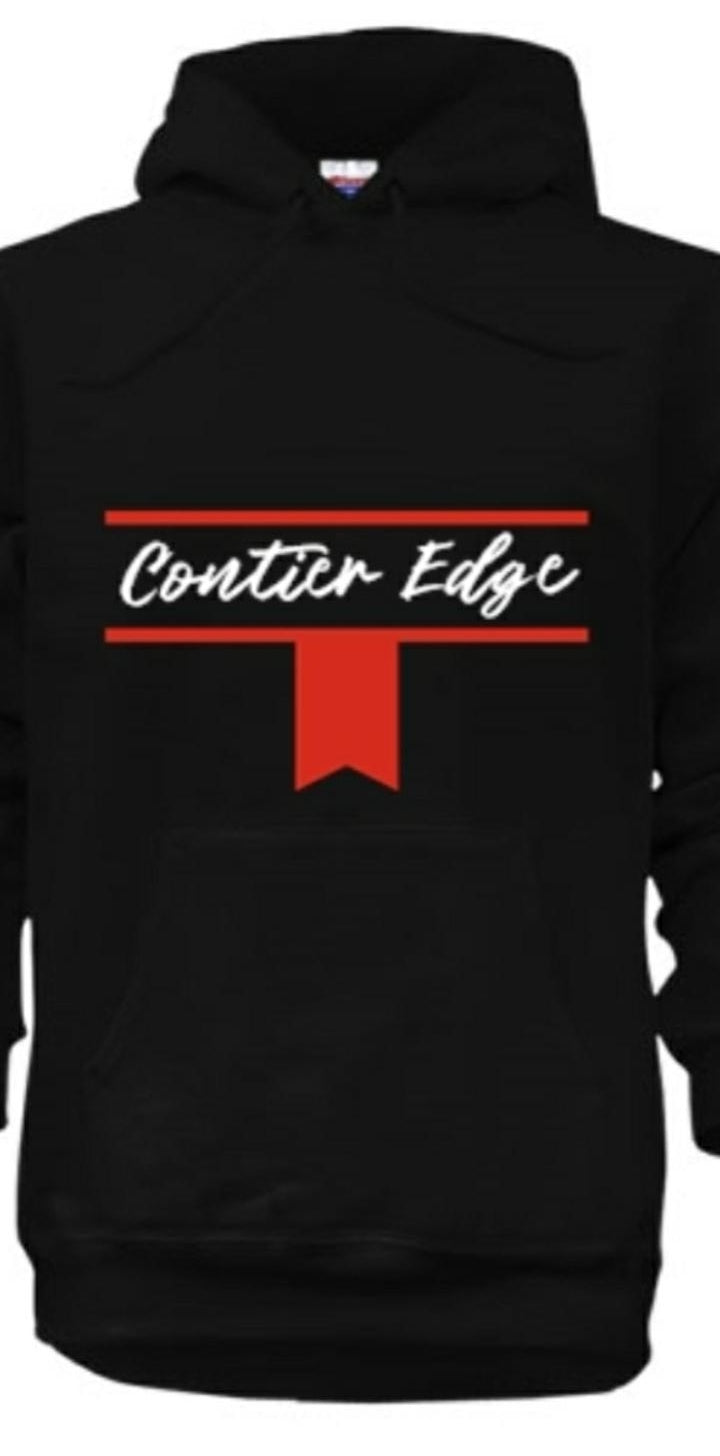 Contier Edge Black Hoodie for Men