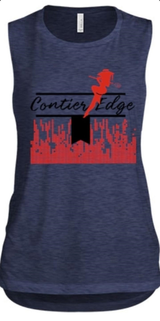 Contier Edge Blue T-Shirt for Women